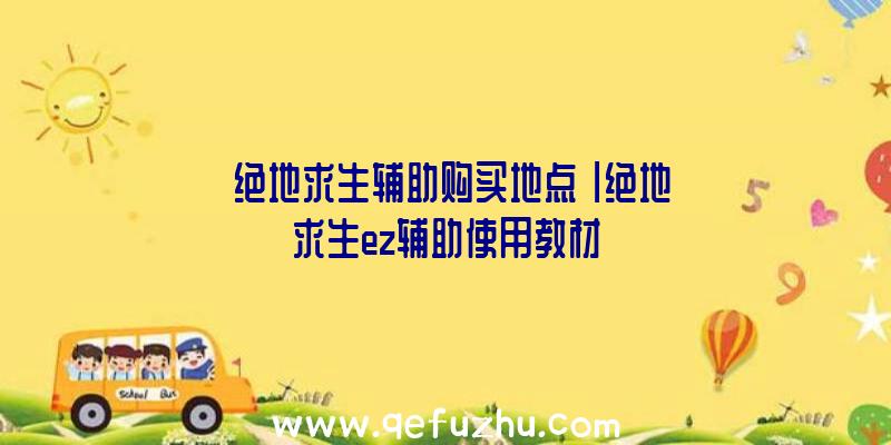 「绝地求生辅助购买地点」|绝地求生ez辅助使用教材